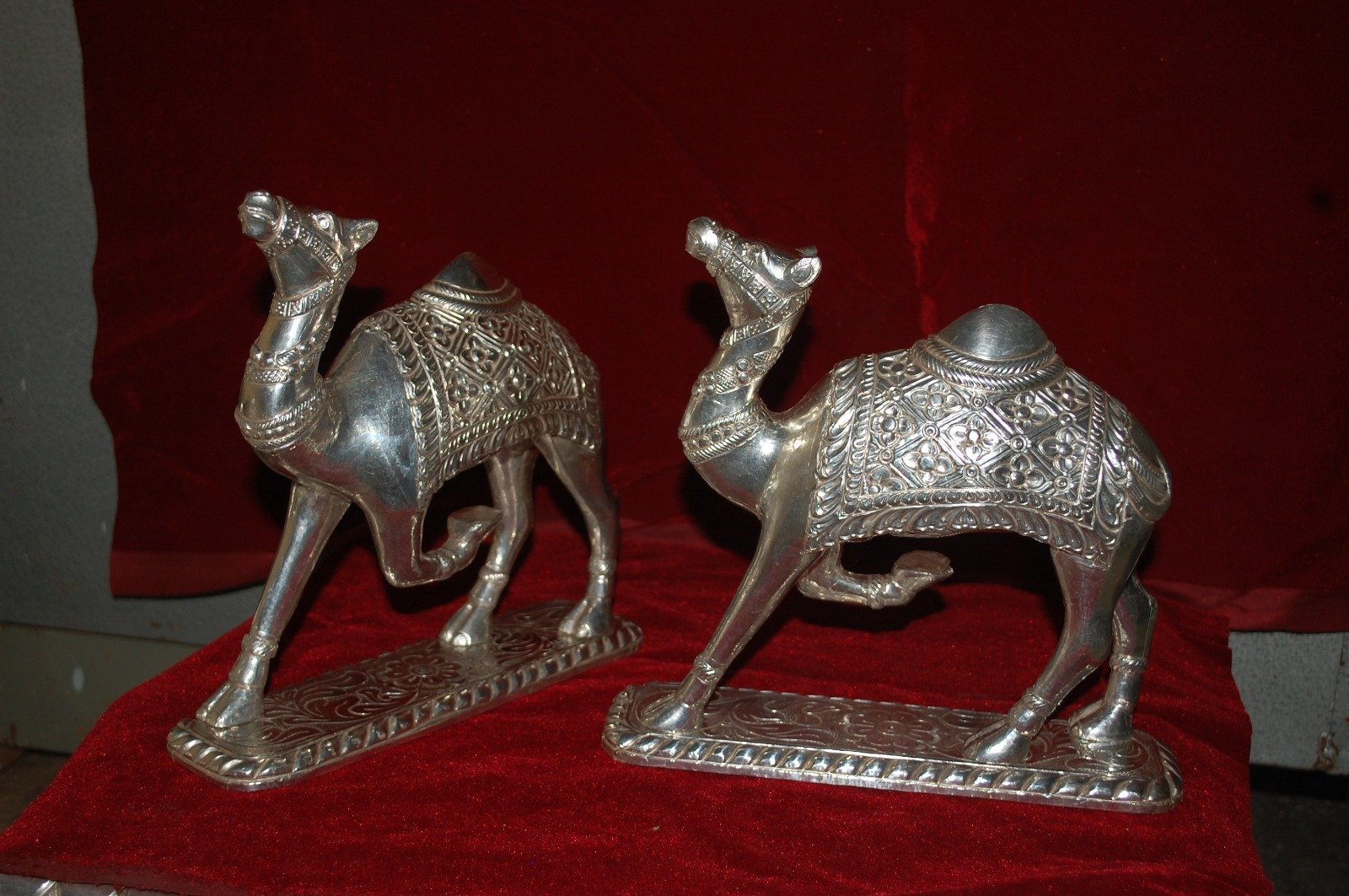 Silver Plated Rajasthani Camel Pair